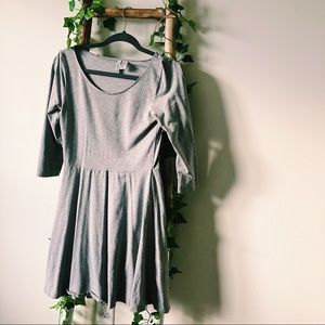 H&M Grey Jersey Skater Dress M